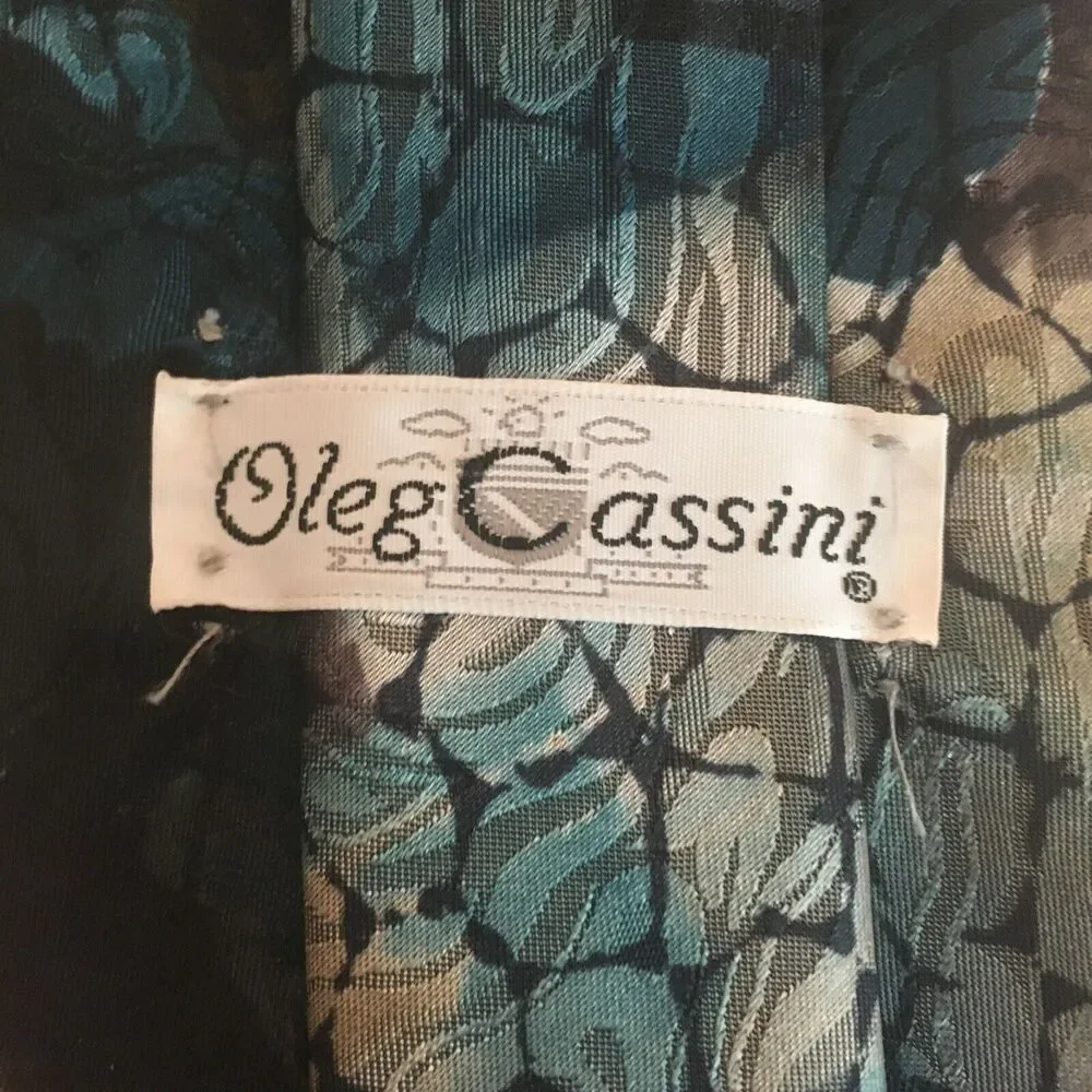 Vintage Oleg Cassini neck tie retro designer mod